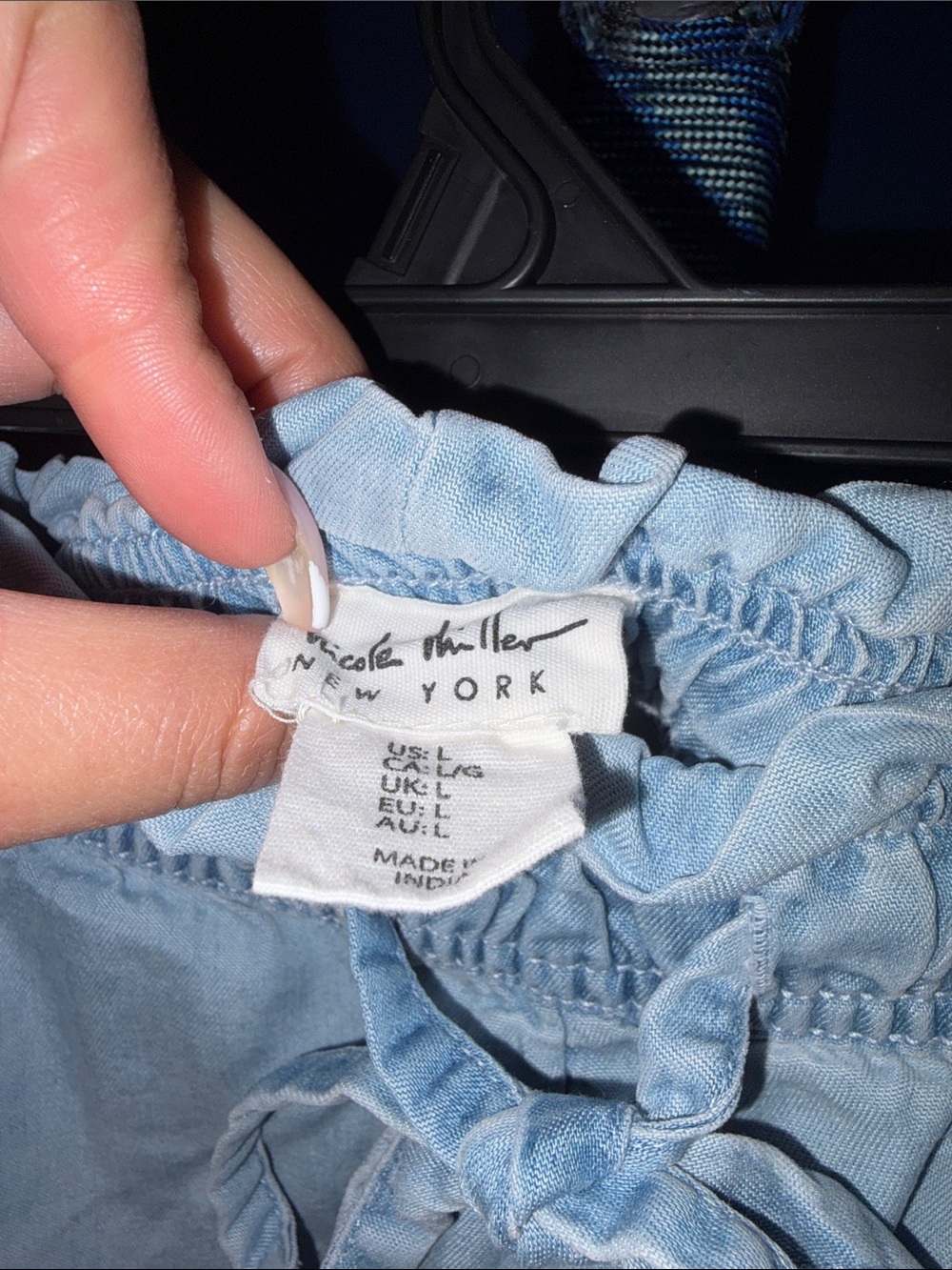Nicole Miller- Lyocell Paperbag Waist Shorts – Size Large - Picture 4 of 13